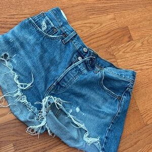 Levi's Blue Jean Shorts for Women